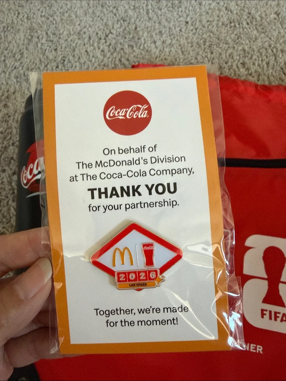 Coca-Cola x FIFA Drawstring & Water Bottle